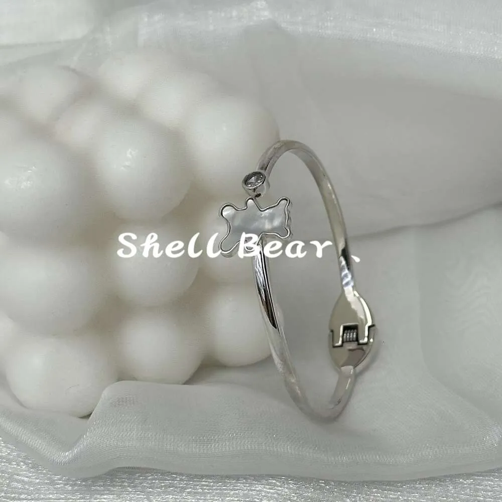 Bracciale di orso Sier shier sterling in argento, con un design di nicchia che sembra e fresco