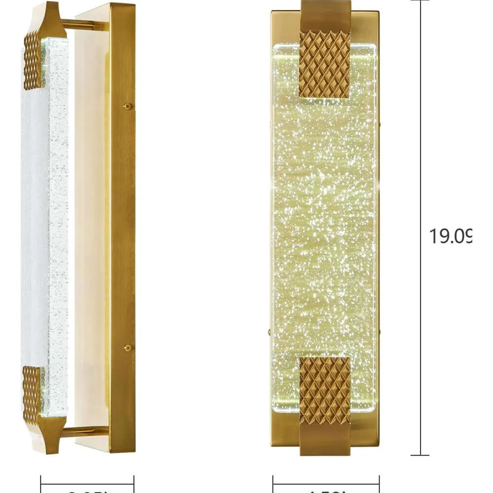 Banyo, koridor, yatak odası ve oturma odası için zarif kabarcık kristal duvar aplik aydınlatması - çağdaş ev dekoru için modern led vanity ışıkları fikstürü