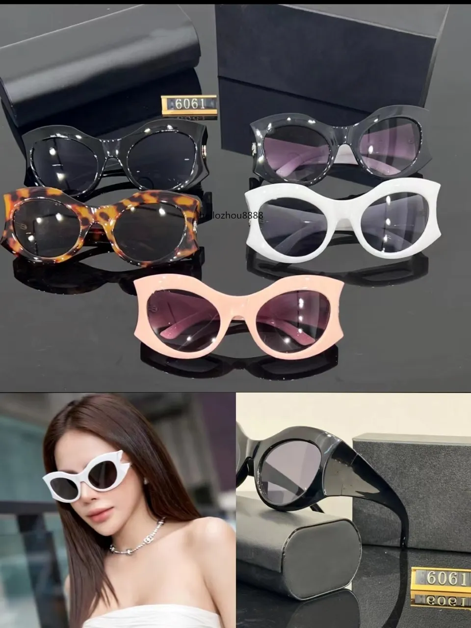 Topp lyxiga polariserade solglasögon Polaroid Lens Designer Womens Men Goggle Senior Eyewear For Women Eyeglasses Frame Vintage 3077S Sun Glasses With Box