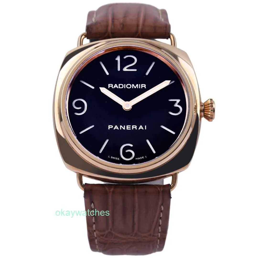 Fashion Luxury Penarrei Watch Designer New Single Mens Watch Pam00231 Rose Gold Material