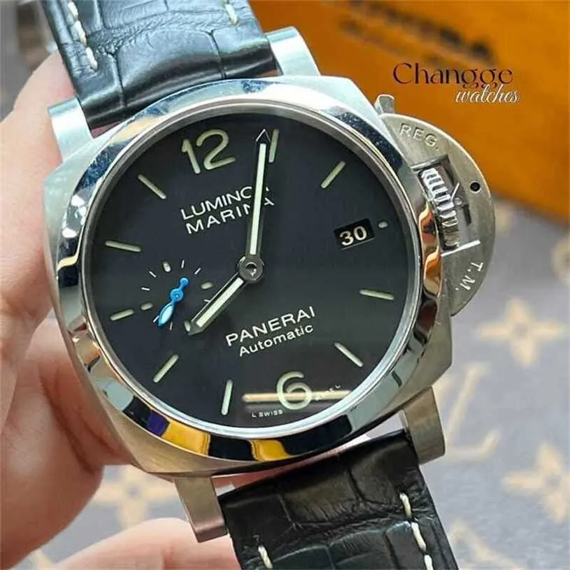 Homens assiste a moda de luxo de luxo de luxo de resenhas multifuncionais da série Panahei Lumino Pam01392 Swiss Watch Watch Automatic Mechanical Watch Men's Casual Formal Luxury Goods