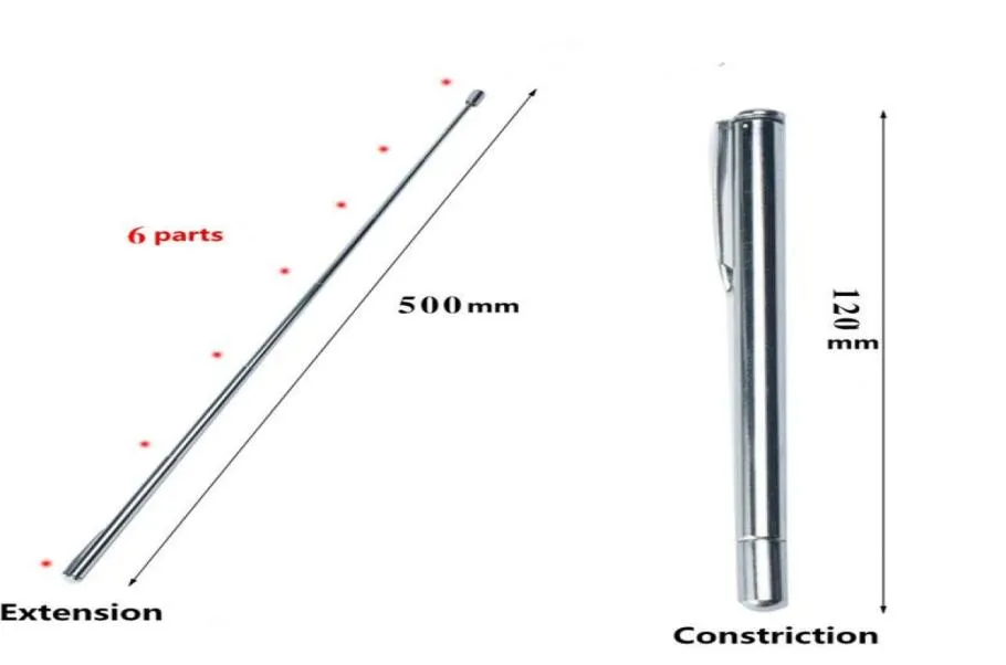 2 st roestvrij staal intrekbare optometrie baton zicht stick extensionpe penstijl met zes delen glazen optometrie shippin6815645