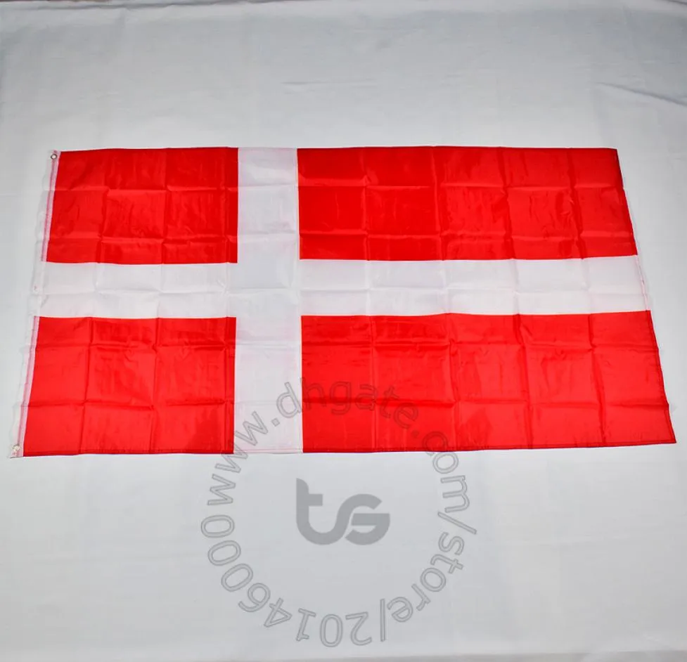 Dänemark Dänische Nationalflagge 3x5 FT90150 cm Hanging National Flag Dänische Dänische Heimdekoration Flag Banner3772187