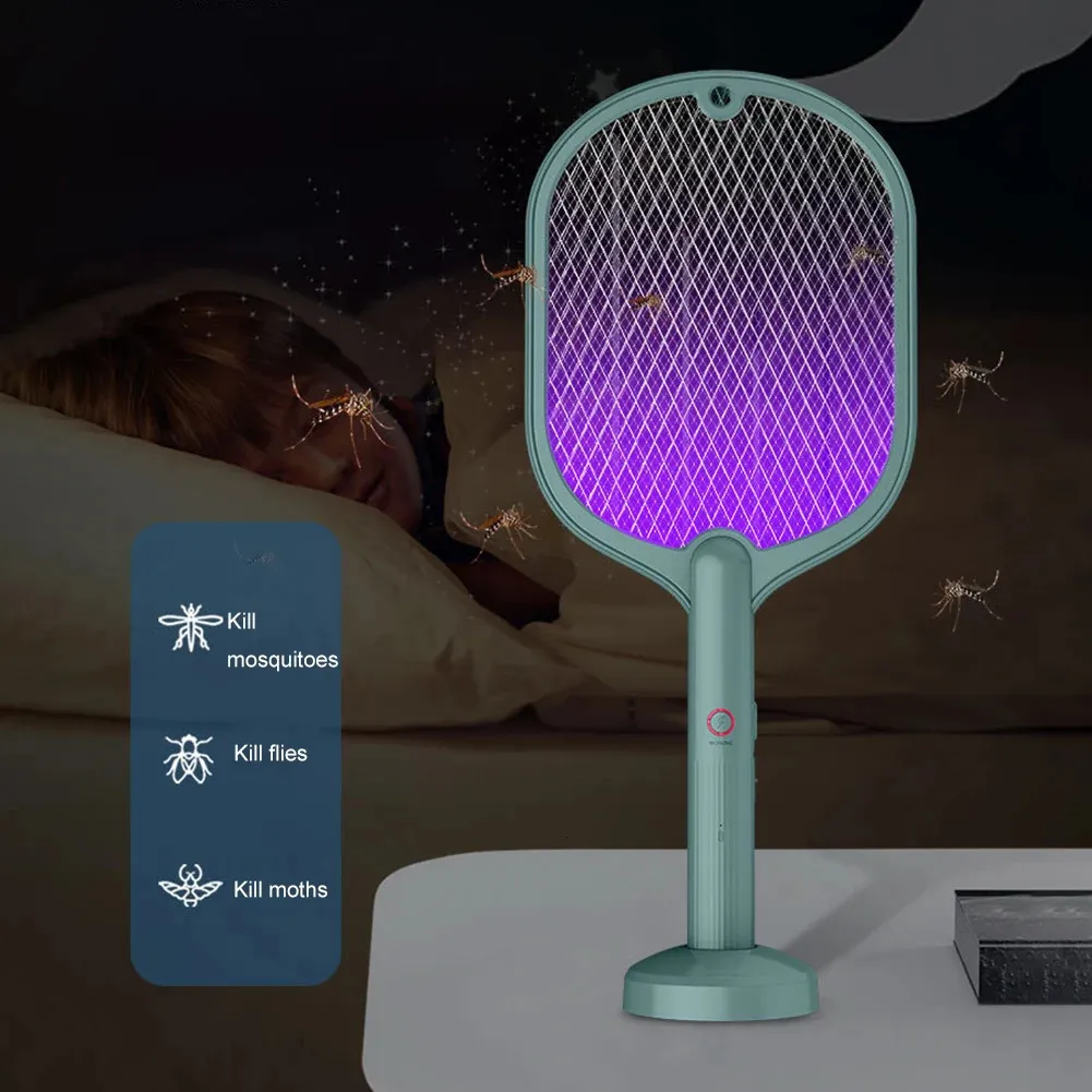 ワン 3IN1 Intelligent Electric Mosquito Swatter USB Rechargeable