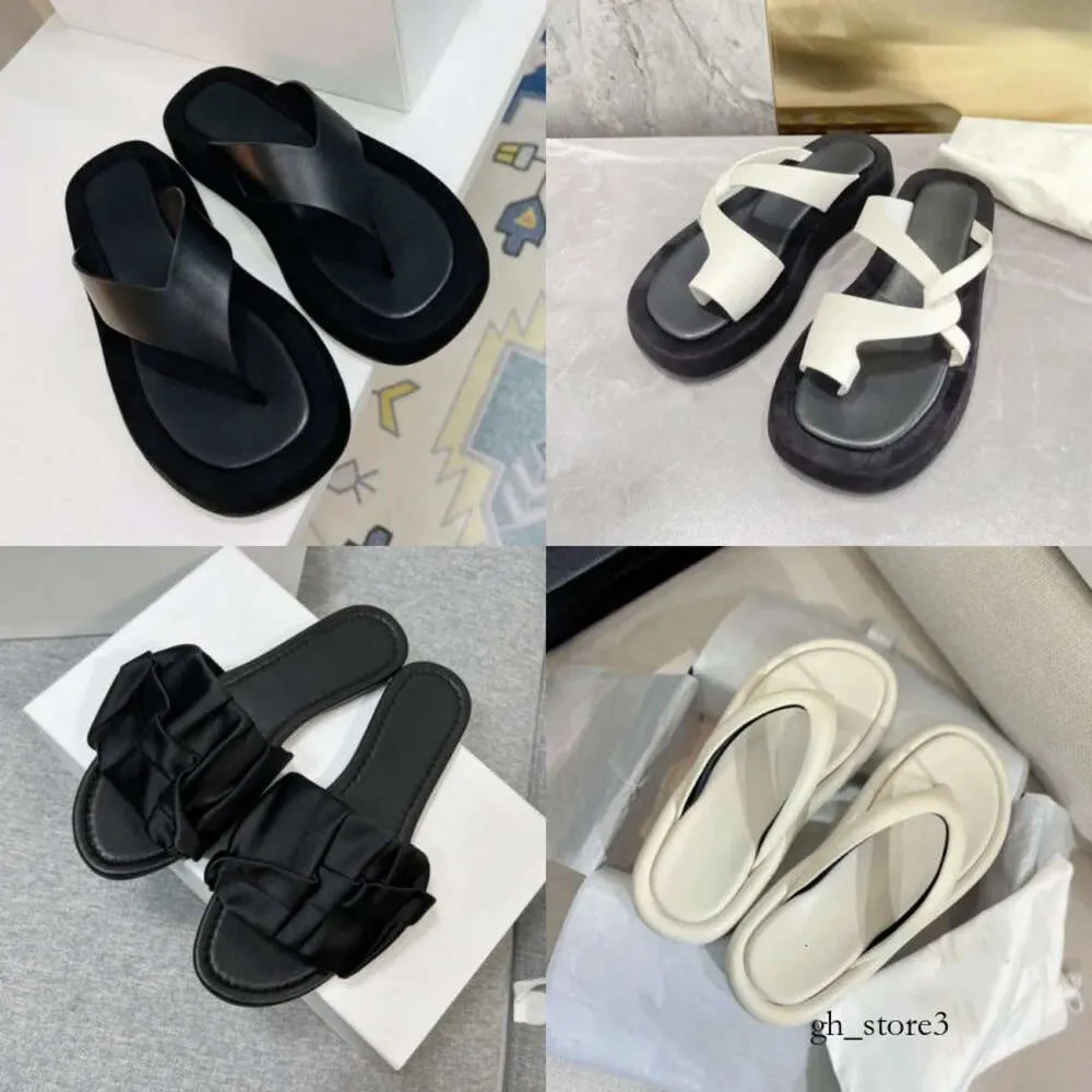 Der Reihendesigner Flip Flops Sandalen Frauen schwarze weiße Hausschuhe Damen Slipper Flat Plattformrutsche Stoff Sandalen Gummi Mode Summer Casual Slide 626