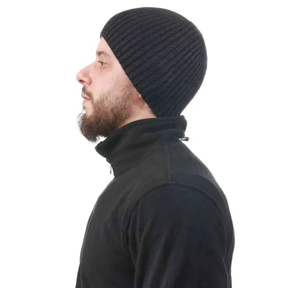 YH19 Beanie/Skull Caps Män/kvinnor Vinter varma stickade mössor Manlig utomhussport Vindtät säkring Caps Comforable Soft Handing Cycling Beanies D240429