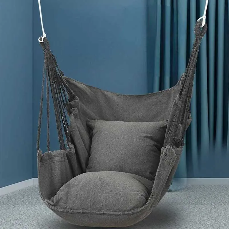 Hamacs suspendus toile de swing suspendu chaise collégiale dortoir hamac avec chaise de loisirs pour adultes de camping en salle