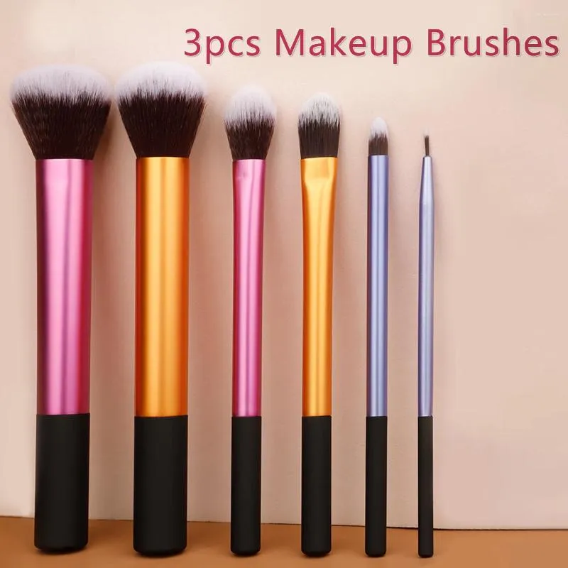 فرش المكياج 6pcs RT Pro Set Cosmetic Eyeshadow Powder Foundation Blush Lip Brush Pinceaux Maquillage أدوات Dropship