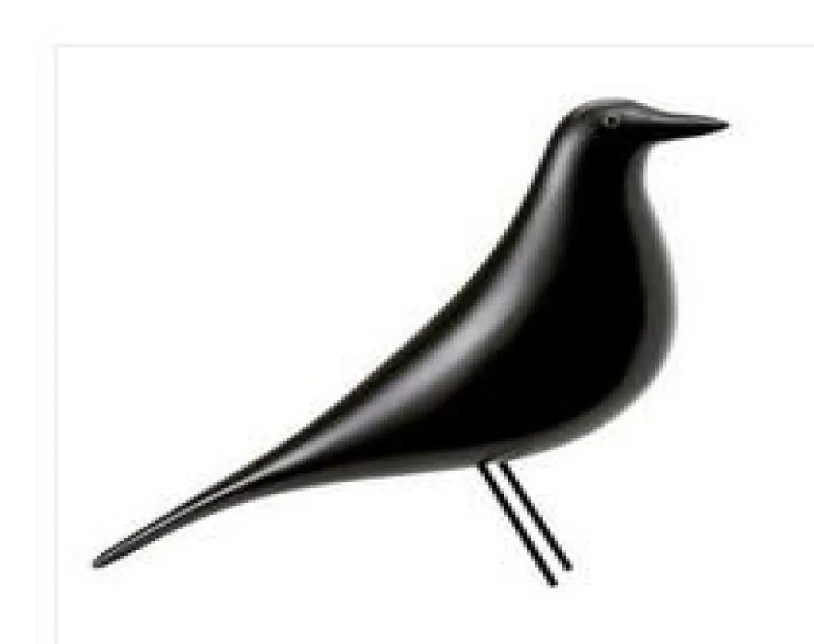 Prezenty z wyposażeniem domu eames minimalistyczny moda miękka dekoracja ptaków twórcza sztuka i rzemiosło czarno -białe 9186009