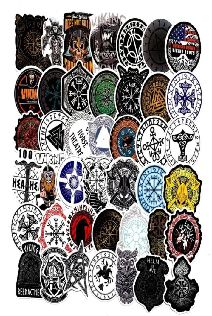 50pcslot Viking Scrapbooking Stickers Decal für Gitarrenlaptop -Gepäckwagen Kühlschrank Graffiti Sticker4393457