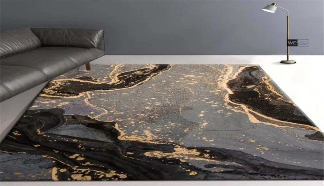 Tapetes cinza cinza preto estilo chinês tapete sala pintando abstract bedroom sofá de caba