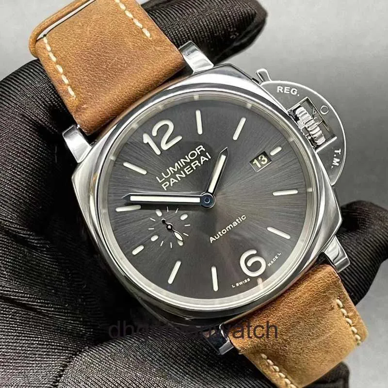 High End Designer Watches for Box Complete Series Mechanical Watch Męskie sablą czarną płytę Glow PAM00904 Oryginał 1: 1 z prawdziwym logo i pudełkiem
