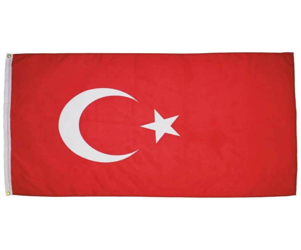 3x5fts 90cmx150cm tur TR Turk Turkije vlag Turkse directe fabriek01236171