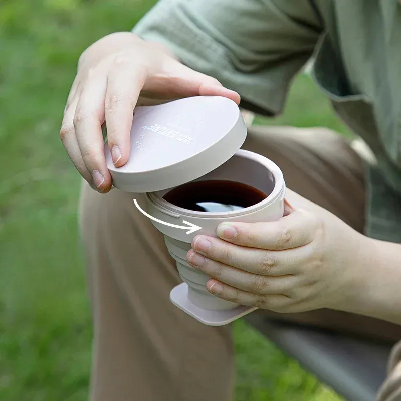 Stone Mountain siliconen vouwwater koffie beker camping cup vouwen koffiekopje 240424