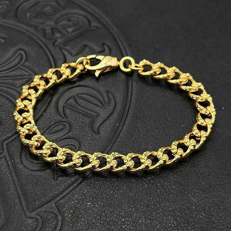 アクセサリー Cross Cuban Chain Bracelet-Gold/M アクセサリー Cross Cuban Chain Bracelet-Gold/M Cross Cuban