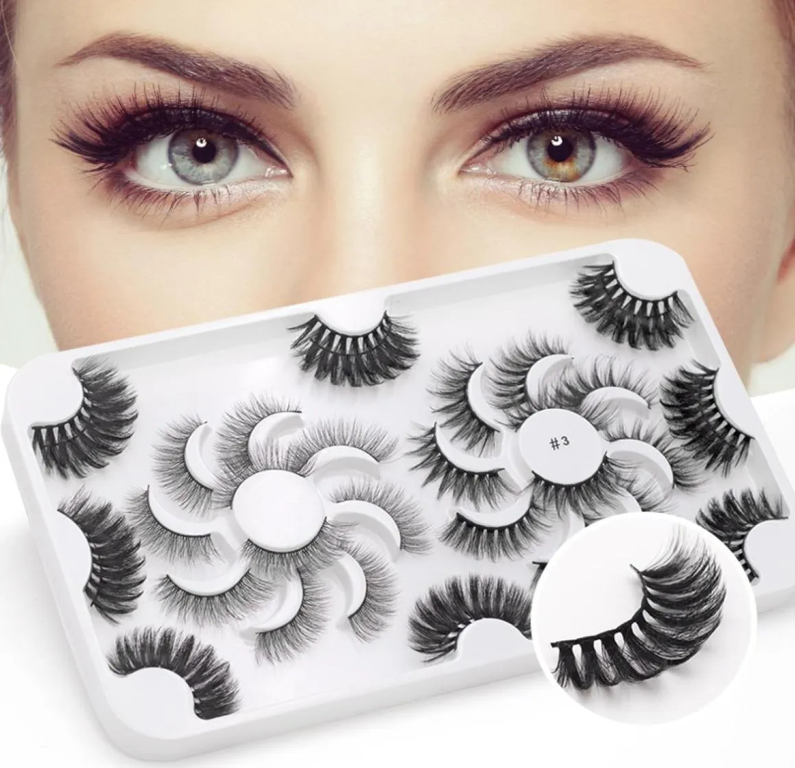 18 Pairs Thick Soft 15mm 20mm 25mm Lashbook 3D Faux Mink Eyelash Book Custom Eyelash Packaging4283472