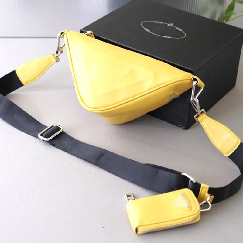 Треугольник подлинный кожаный дизайнерский дизайнерский мужская сумка для маленькой мессенджеры крест -плечо плечо мешок для женщины -дизайнерский кошелек кошелька