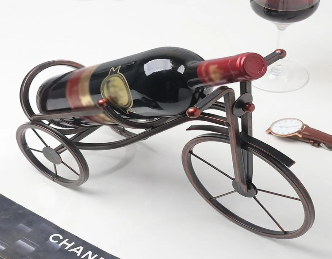 Conception de tricycle créatif en métal support de support de support de support de bouteille de stockage décor de fête de mariage cadeau pour la maison de cuisine bar2995909