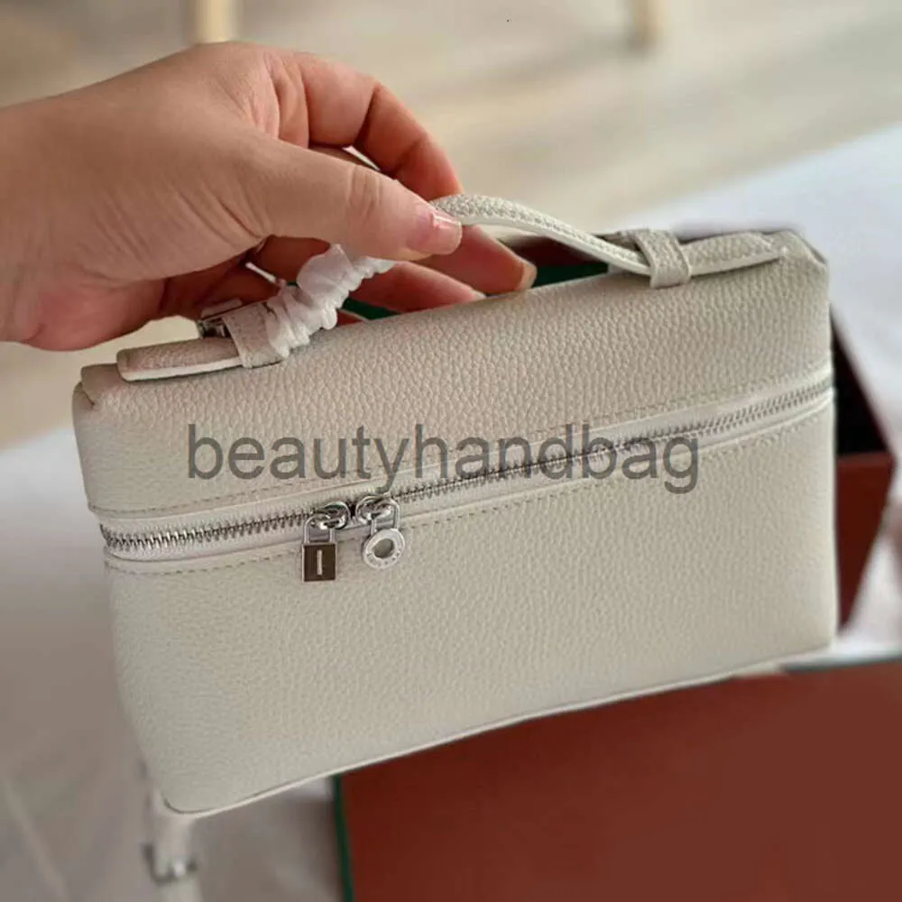 Loro Piano LP Lorospianasl Extra Luxury 9A Pocket L19 Mini Bag Womens أصلي من جلد صندوق صندوق الكاميرا حقائب اليد الصليب المصمم للأزياء