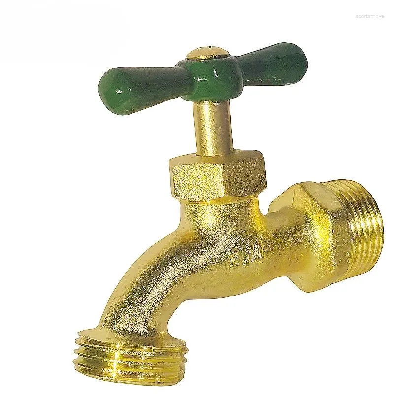 Bathroom Sink Faucets Garden Zinc Alloy Faucet 1/2x3/4 Household 3/4x3/4 Courtyard Copper-plated Wall