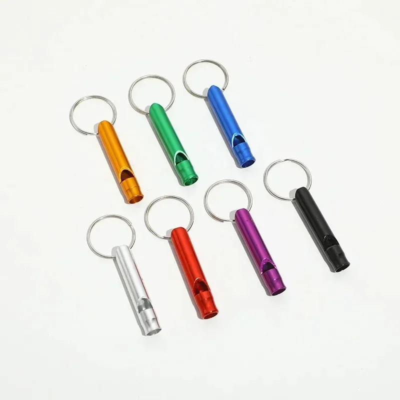 1/3/Multifunctional Aluminum Emergency Survival Whistle Keychain For Camping Hiking Outdoor Tools Training whistle