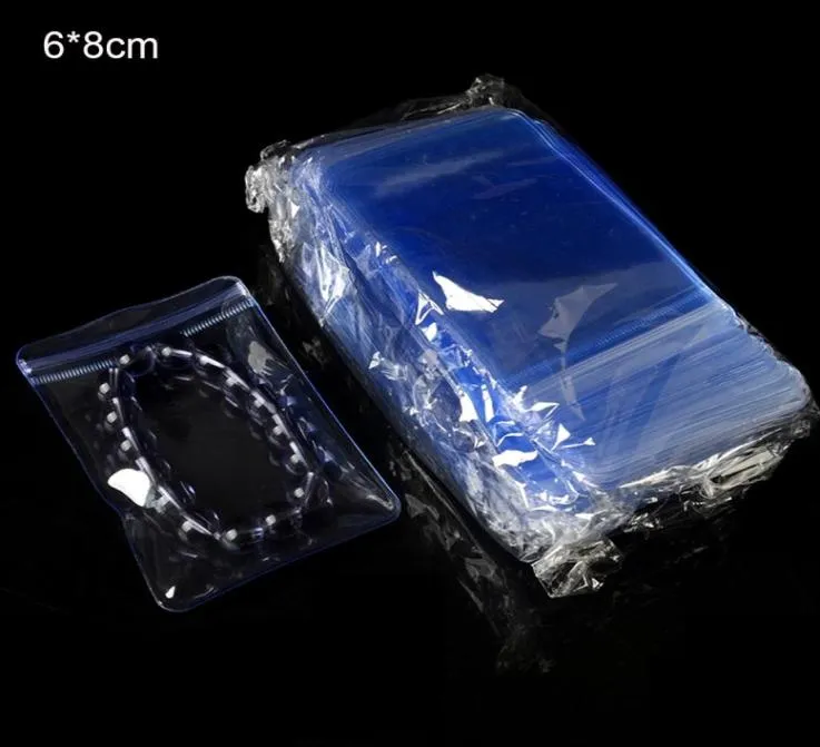68cm 200pcslot Antioxidatie Duidelijke poly Top Zip Lock herbruikbare zakken voor oorbel sieraden waardoor voorraden transparant hersluitbare P1562233 zijn
