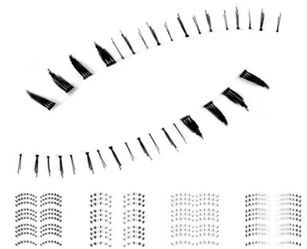 10 par 3d mink hår falska ögonfransar olika stil falska nedre ögonfransar skönhet makeup botten ögon fransar makeup leverans1599813