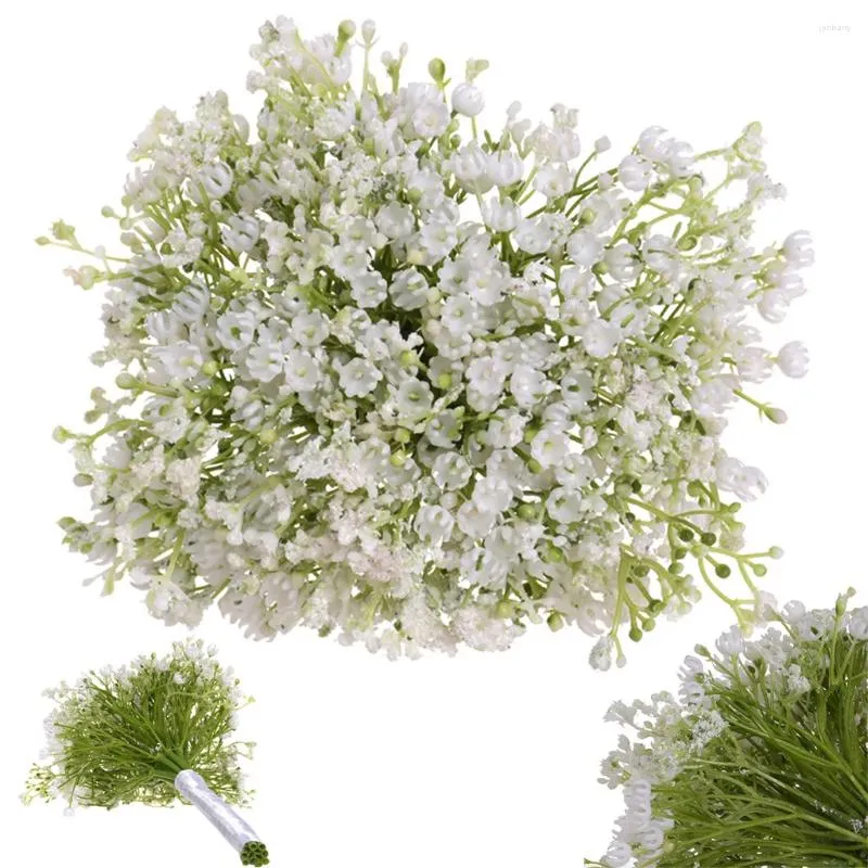 Decoratieve bloemen feest bloem bruiloft boeket nep kunstmatige huisdecor zijden gypsophila herfst arrangementen