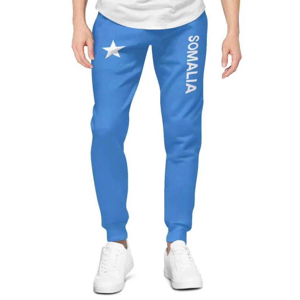 Męskie spodnie męskie spodnie sportowe Somali Flag Pasek Kieszonkowy Jogger piłka nożna wielofunkcyjna koszula sportowa z sznurkiem2405
