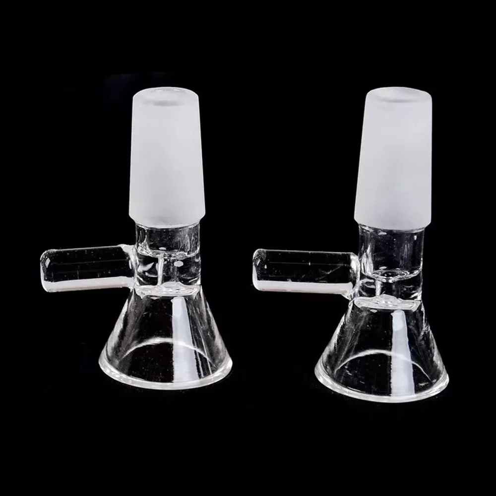 14MM Glass Bowl For Herb 14mm Male Glass Bowl Pieces Hookah of Funnel Joint Downstem Smoking Accessories Handle Pipe Bong Oil Dab Rigs