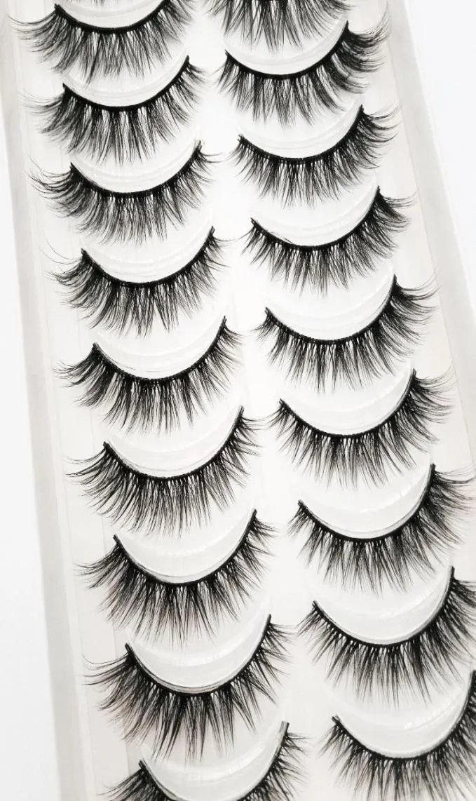 False Eyelashes 5001000 Pairs Full 10 3D Mink Hair Soft Natural Thick Long Eye Lashes Wispy Makeup Beauty Extension Tools5852383