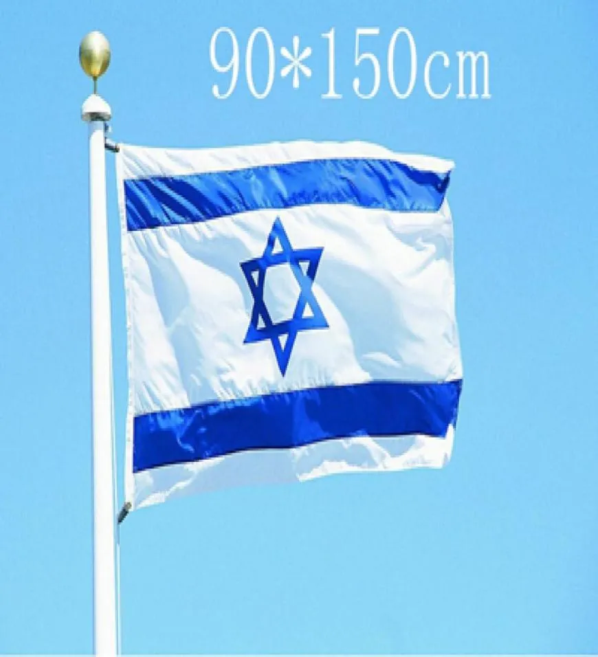 Израильский флаг нация 3ft x 5ft Polyester Banner Flight150 90 см. Пользовательский флаг по всему миру по всему миру Outdoor4440647