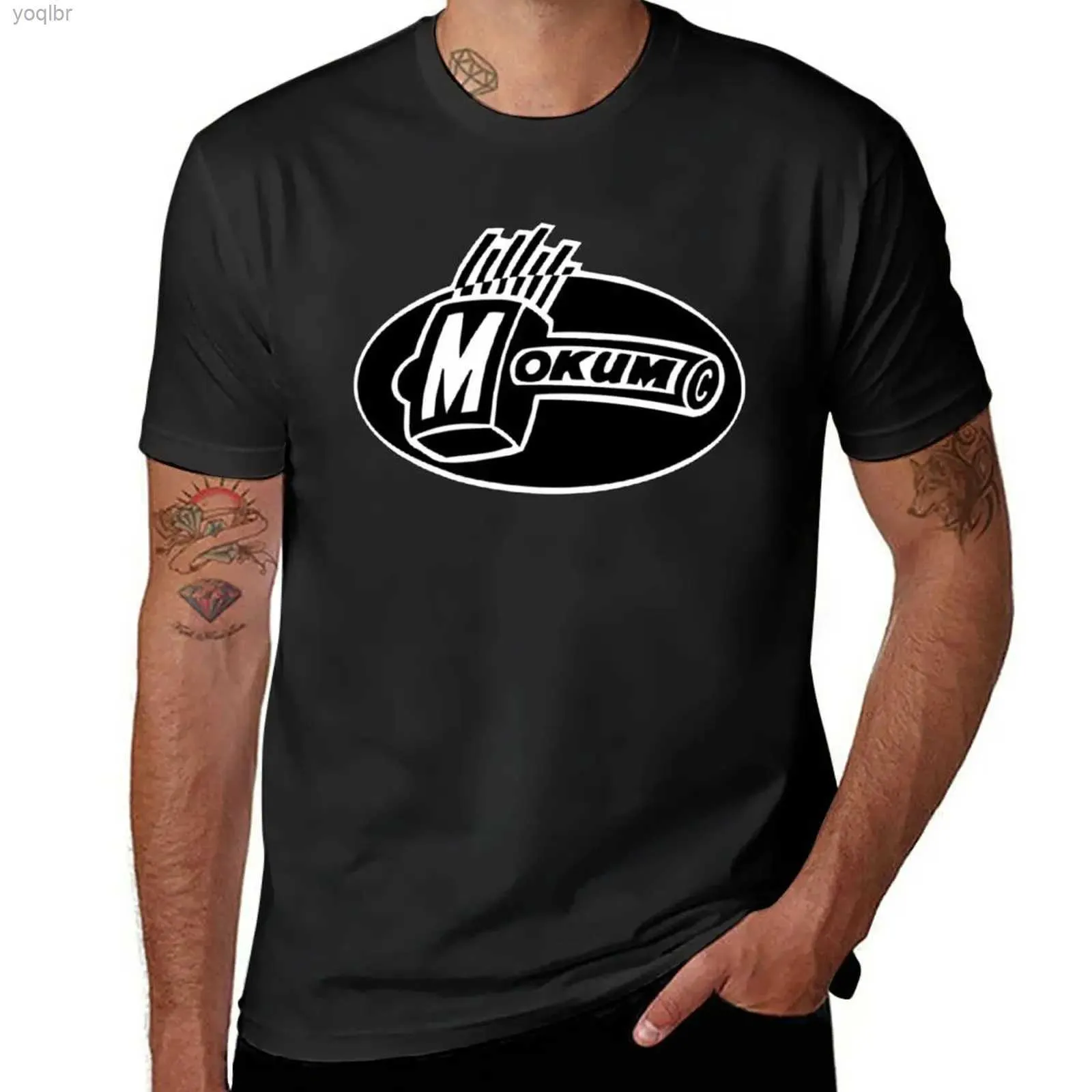Męskie koszulki Mokum Records T-shirt anime czarna koszulka Extra duża koszulka Sweter White T-shirt MENSL2405