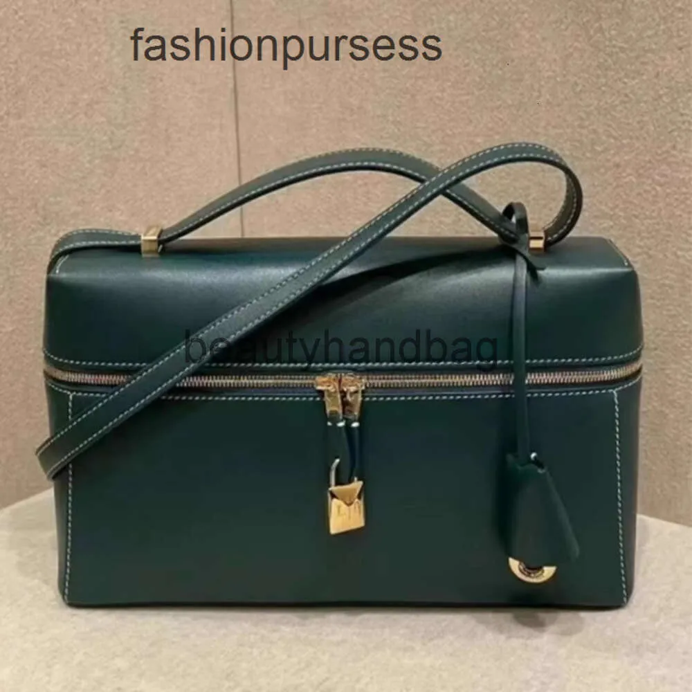 Loro Piano LP Lorospianasl LP19 Crossbody Bags Handtaschen -Taschen Designer Luxus LP27 Lunchbox -Tasche 2024 Neue zusätzliche Taschenbox Leder Achselhöhlen Crossbody 7ovb 0ix9