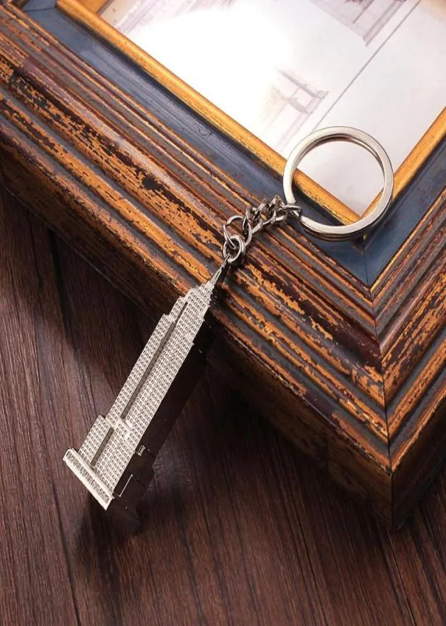 キーチェーンvicney one One Empire State Building Keychain Gift Souvenirs for Friend Key Chain York Zinc Alloy Ring6460685
