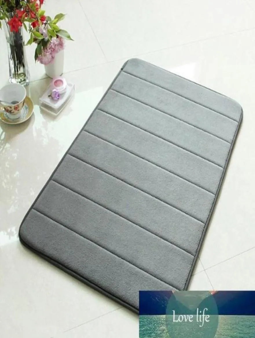 4060cm 8050cm Bath Mat Bathroom Carpet Rug Coral Fleece Memory Foam Bathroom Mat Kitchen Door Floor tapis salle de bain8884760