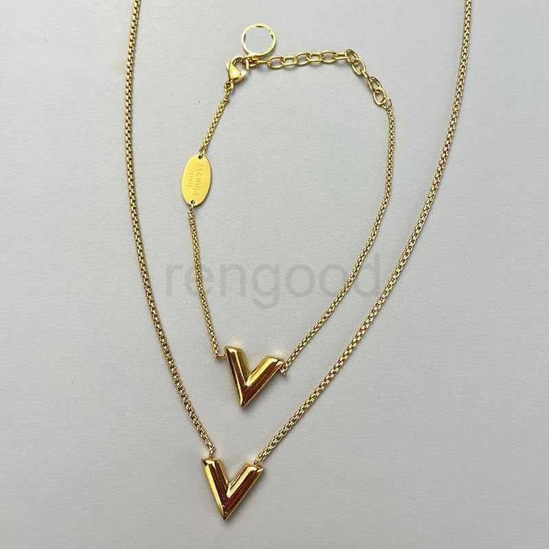 Luxury brand necklace pendant designer fashion jewelry man cjeweler letter plated gold silver chain for men woman trendy tiktok have necklaces jewelleryVQQY