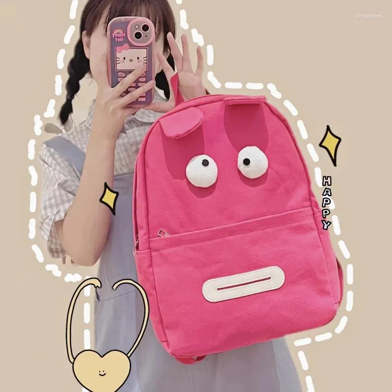 Backpack Funny For Boys And Girls Y2k Cartoon Cute Women Bags Trendy High Quality Schoolbag Student Handbags 2024