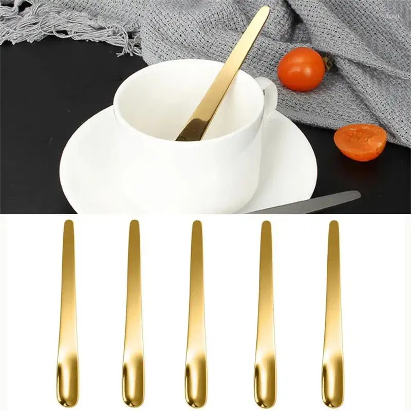 Kaffescoops kryddor Spoon Creative Design Multipurpose Guldkvalitet Rostfritt stål unikt dessertköksredskap