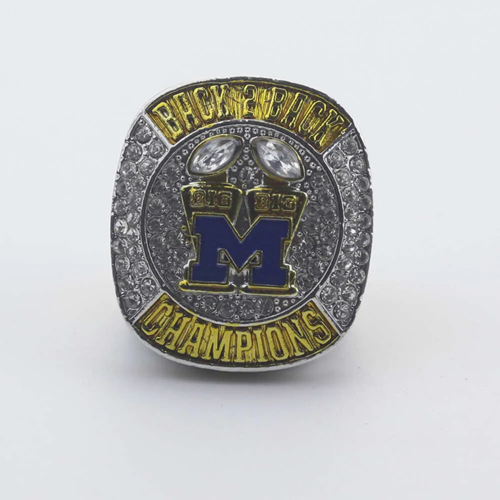 Band Rings NCAA 2022 M University of Michigan Wolverine Rugby Championship Ring