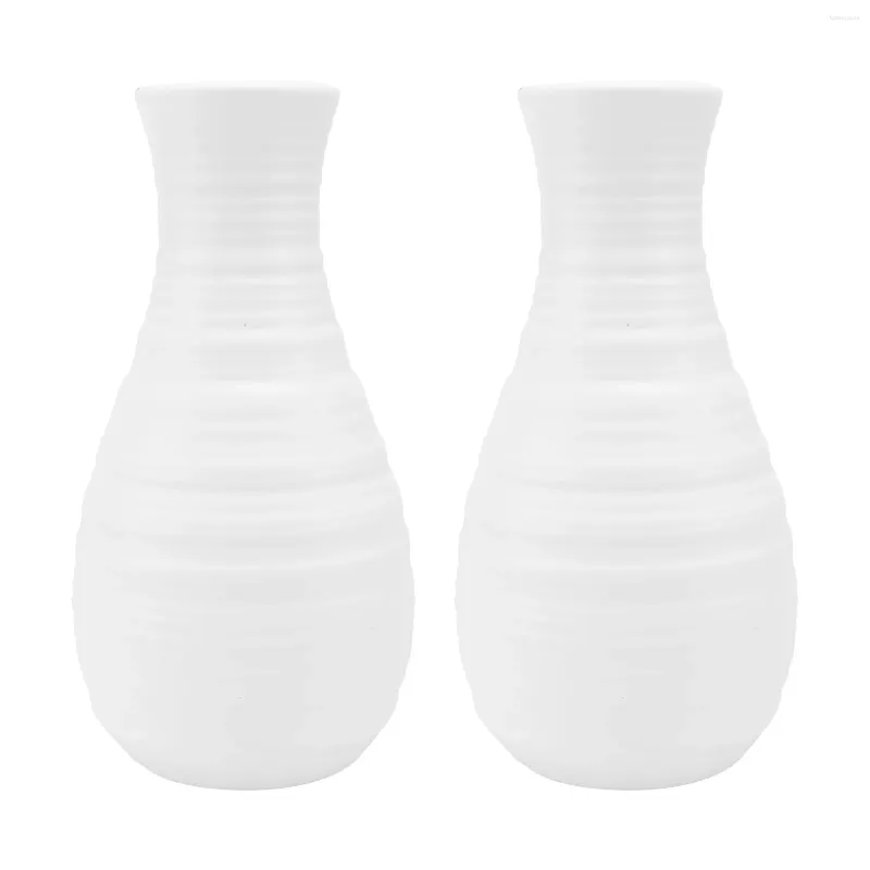 Vasi decorativi detenzione del fiore decorativo moderno vaso di casa nordico creativa decorazione in plastica semplice bianca