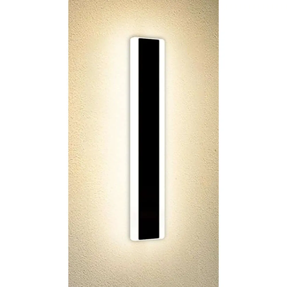 Modern Outdoor Wall Sconces 71Inch with 3 Color Temperatures, IP65 Waterproof Black Minimalist Wall Mounted Lights for Patio, Garage, Garden - Stylish and Durable