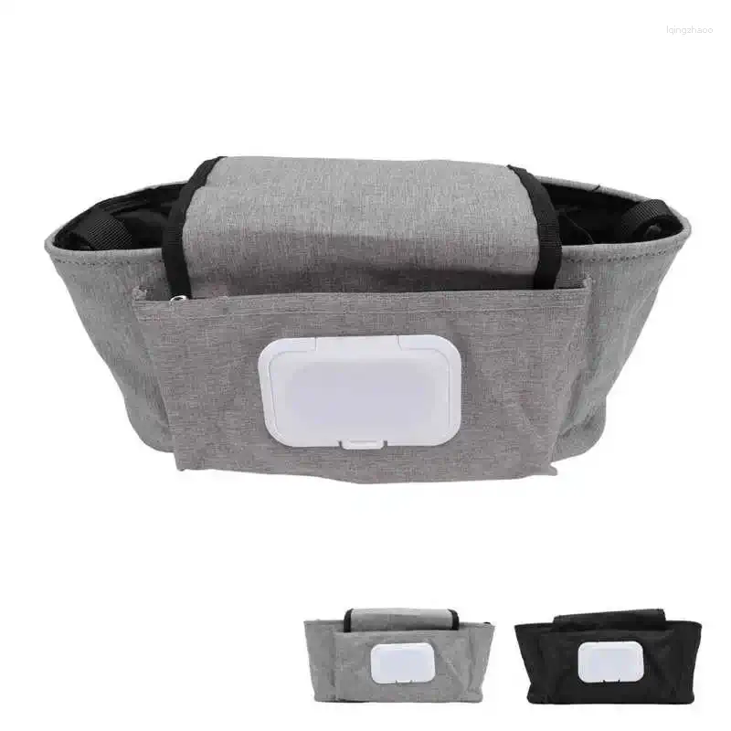 Bolsas de armazenamento Sacos de carrinho de bebê Bolsa de copo Saco compacta de grande capacidade universal para tratamento ao ar livre