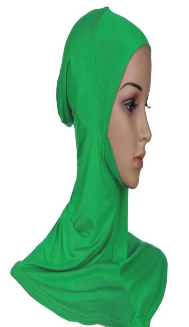 Hijab hoofddeksel volledige deksel Underscarf Ninja binnenhals borst gewone hoed cap sjaal Bonnet2055513