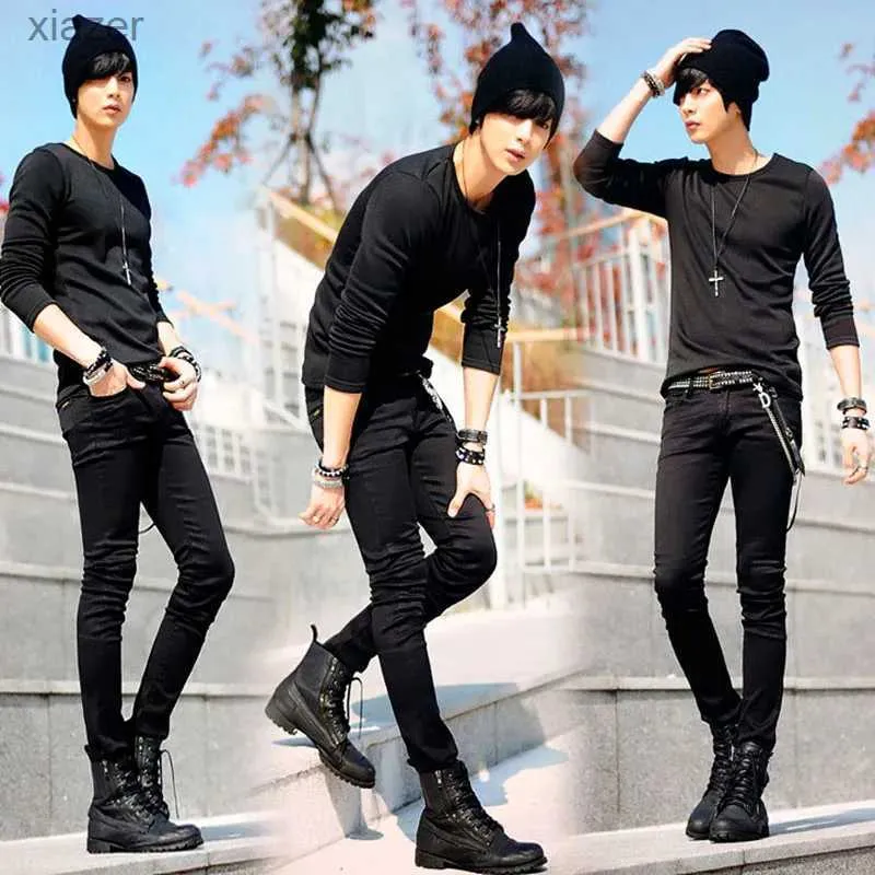 Mens Jeans Skinny Classic Slim Fit Fashion Stretch Jeans