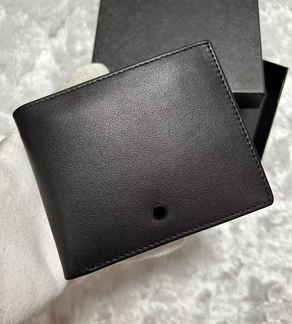 Designer en cuir authentique portefeuille pour hommes de qualité supérieure Portafoglio Carte de crédit portefeuille Dolllar Wallet Cowhide en cuir doux PortefeUille Box Original Box Cash Clip Id Purse