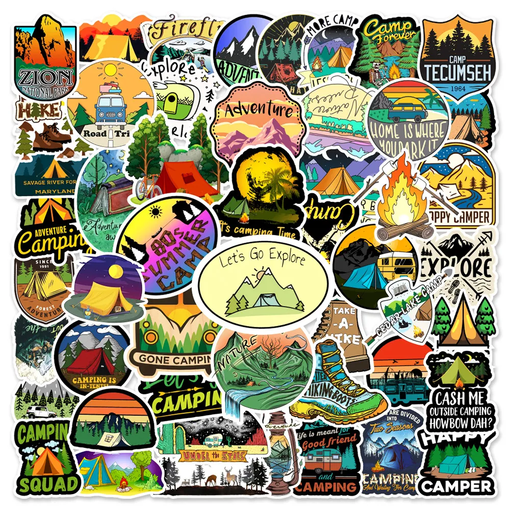 Waterproof Travel Stickers Outdoor Adventure Decals... From Blake ...