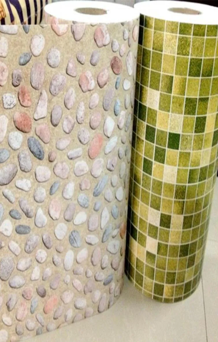 5 m /10 m Nuovi piastrelle da bagno Adesivo a parete impermeabile in PVC Mosaico Adesivo Auto adesivi Attili Anti olio Donti decorazioni per la casa LJ2011289231794