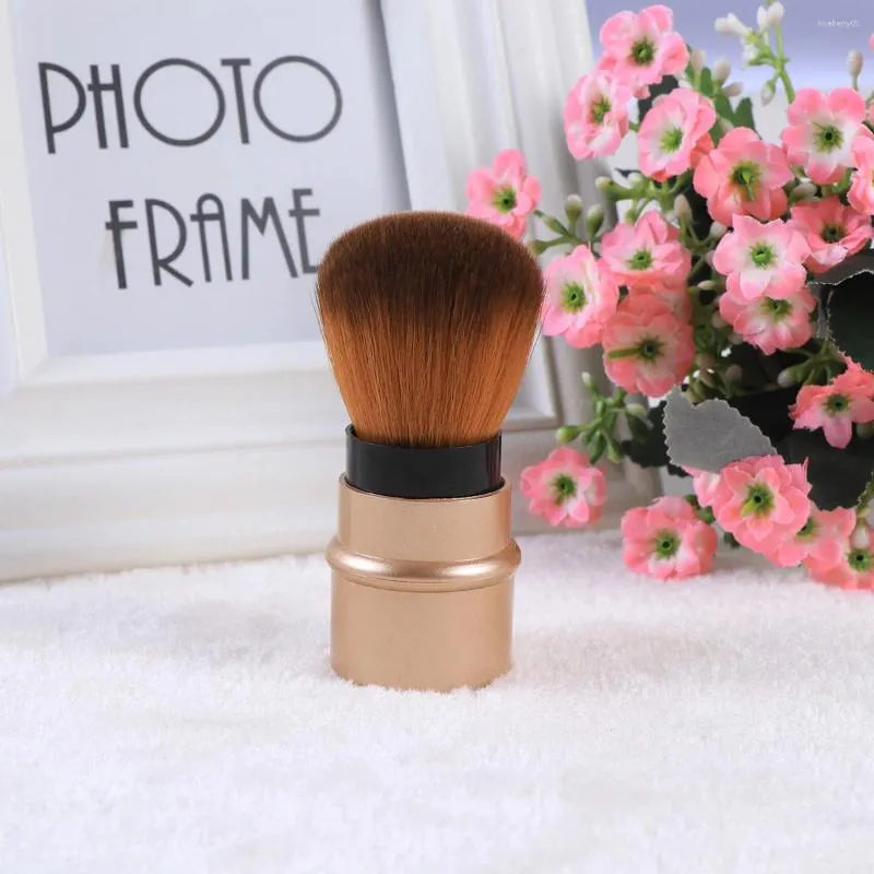 Makeup Brushes Mini Foundation multifonctionnel Brosse professionnelle rétractable Cosmetics portables Ensemble pour les monnaies maîtresses minérales