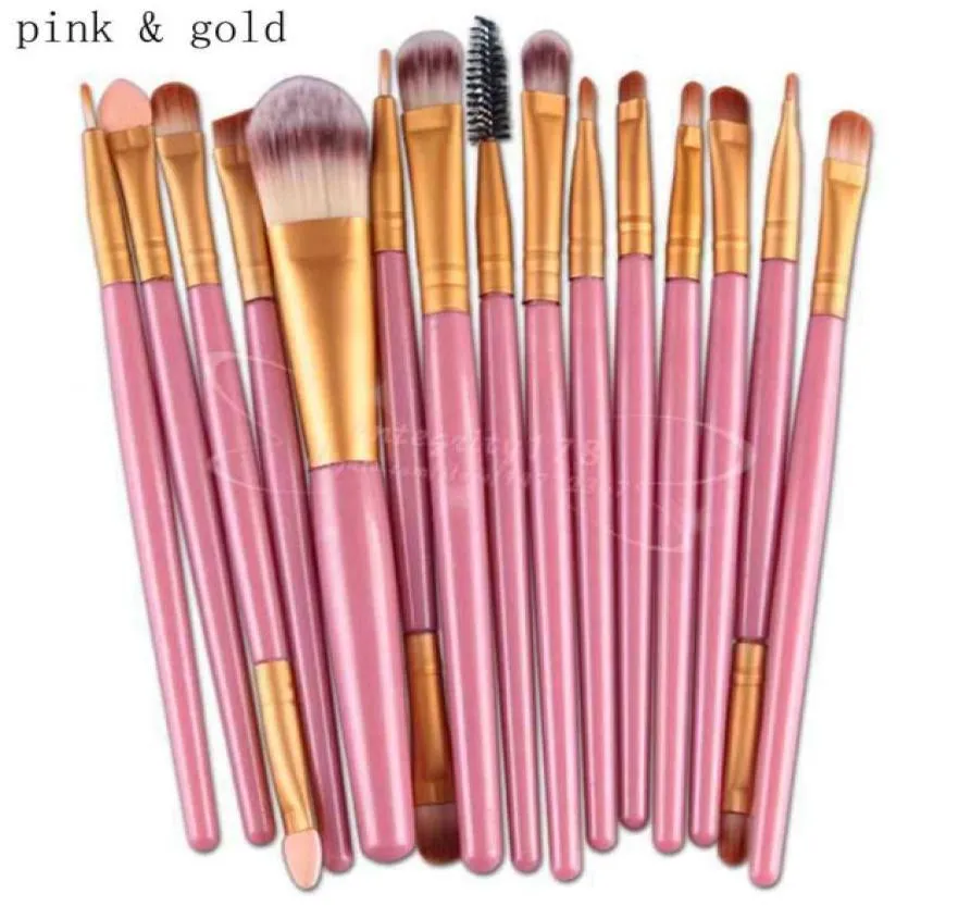 15Pcs Cosmetic Makeup Brushes Set Powder Foundation Eyeshadow Eyeliner Lip Brush Tool Brand Make Up Brushes beauty tools pincel ma1405937